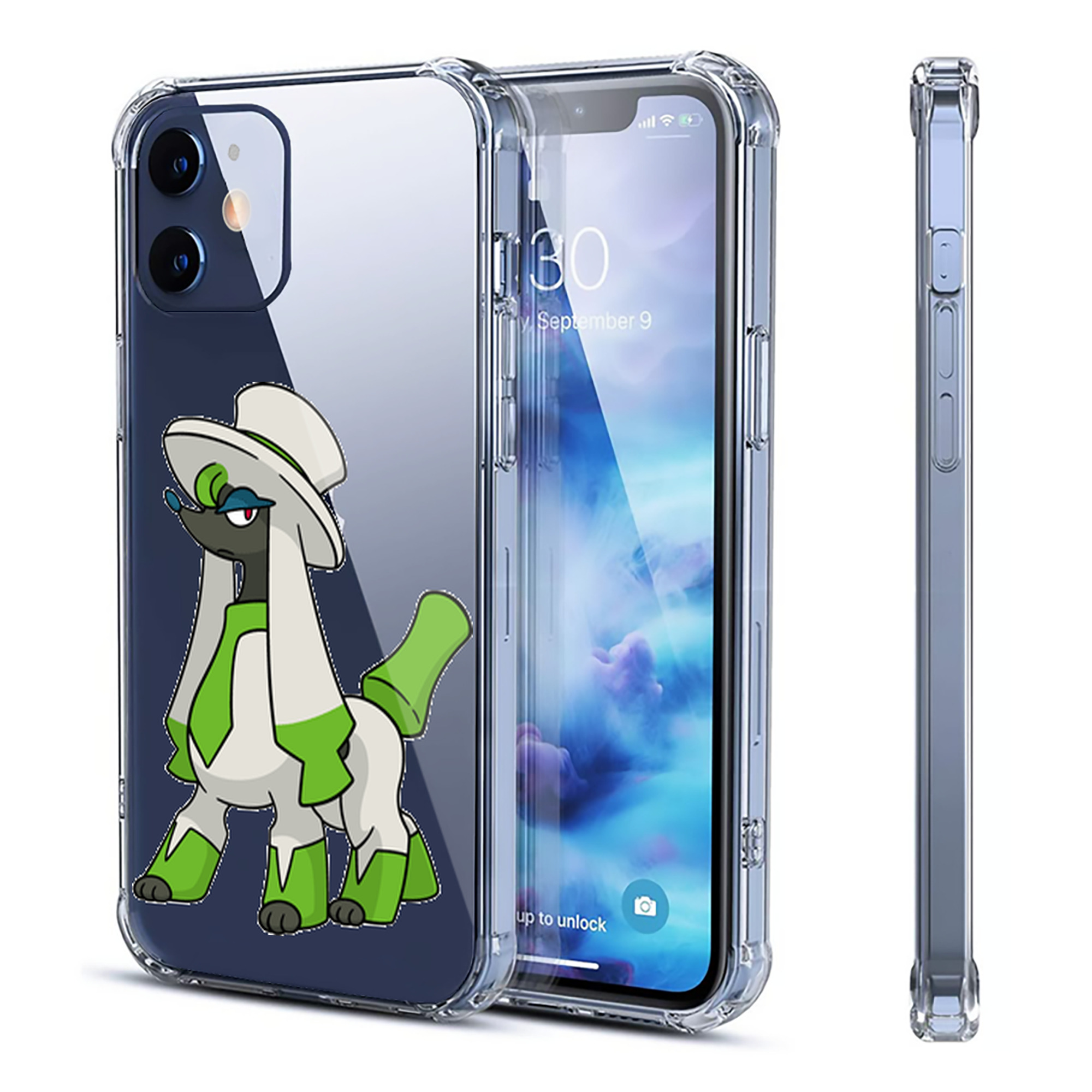 （画像用） ポケットモンスター Pokémon 【iPhone 12シリーズ対応】透明スマホケース（クリアソフトケース）
